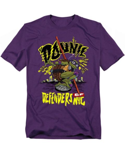 Мужская футболка Teenage Mutant Ninja Turtles Tmnt Mutant Mayhem Donnie City, цвет: Фиолетовый