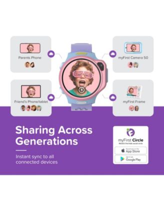 Fone R2 (Acai Purple) Kids Smartwatch Phone with GPS Tracker, Video Calls, Messaging, SOS Button, eSIM Technology - Gift For Boy Ages 5-12 (US & CA)