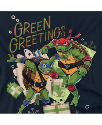 Big & Tall TMNT Mutant Mayhem Christmas Greetings Leonardo Raphael T-Shirt