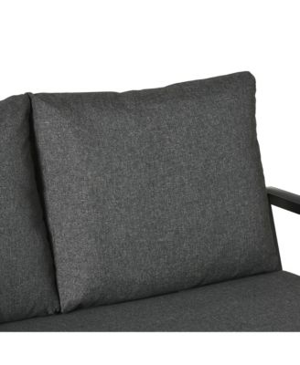 4pc Outdoor Furniture Set, Sofa, 2 Chairs, Table, Cushions,