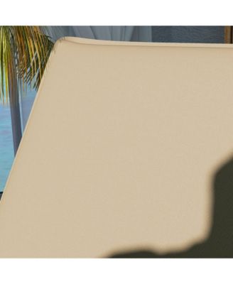 2PCS Chaise Lounge Chair Cushion, 76" x 23",