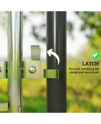 Chain Link Fence Gate, Galvanized Steel Garden Gate,