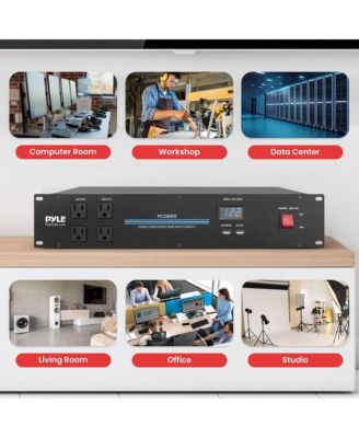 19'' Rack Mount Power Conditioner - 3600 Watt Power Conditioner w/ 18 Outlets