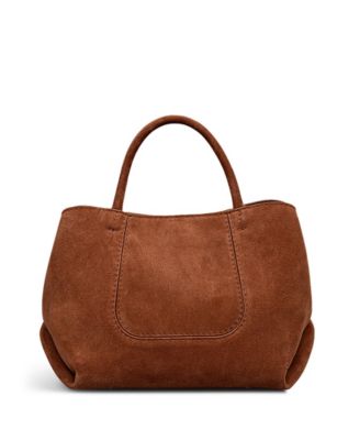 The Compton Suede Small Zip Top Grab Bag