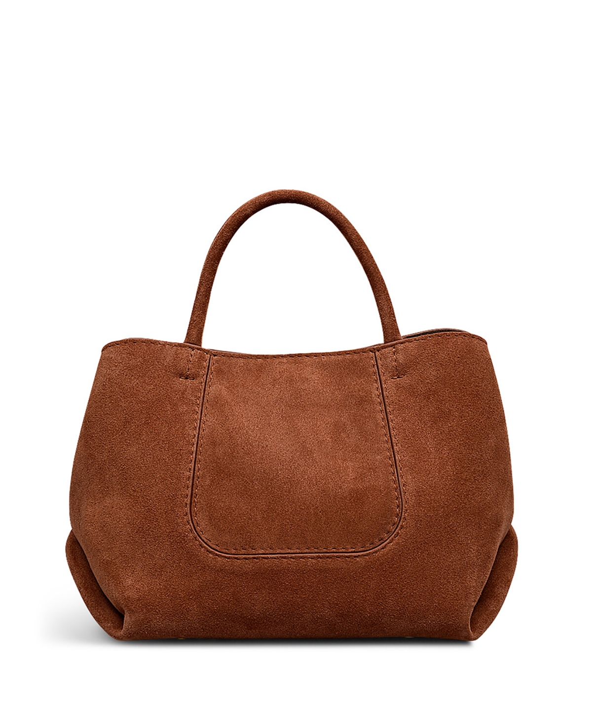 Radley London The Compton Suede Small Zip Top Grab Bag In Brown