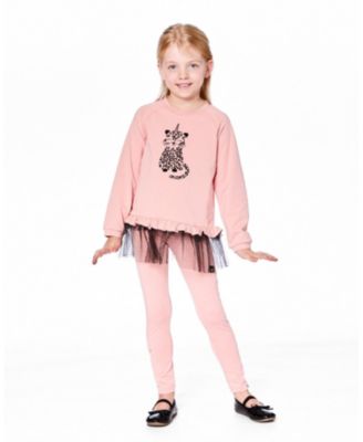 Girl Ribbed Leggings Pink - Toddler|Child