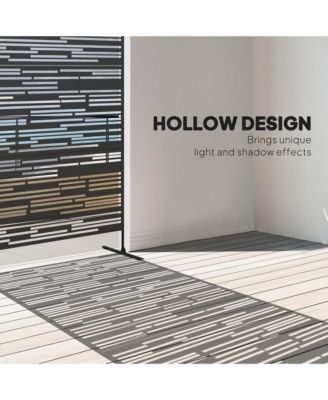 78" H x 48" W Metal Outdoor Privacy Screen,