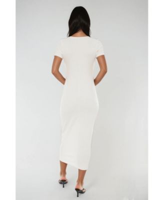 Women's Square Neck Maxi T-Shirt Dress