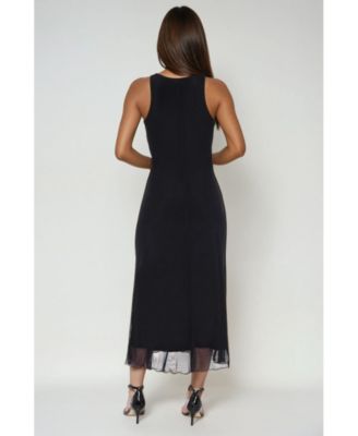 Women's PowerMesh A-line Maxi Dress