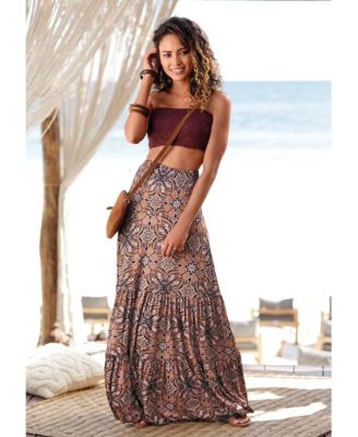 Women's Smocked Convertible Maxi Dress