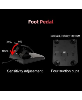 180&deg;Gaming Steering Wheel with Dual Vibration & Pedals – Compatible with Xbox One, Xbox Series X|S, PS4, PC, Switch, PS3, Xbox 360 & Android