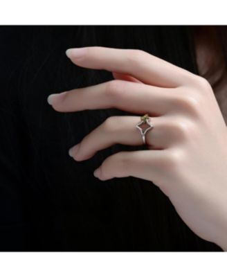 Two-Tone with Open Star Statement Ring