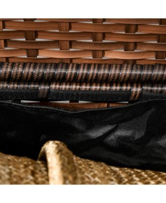 Deck Box w/ Outdoor Towel/Shoe Rack, Inner Liner,