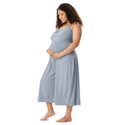 Maternity Motherhood Sleep Romper with Nursing Access