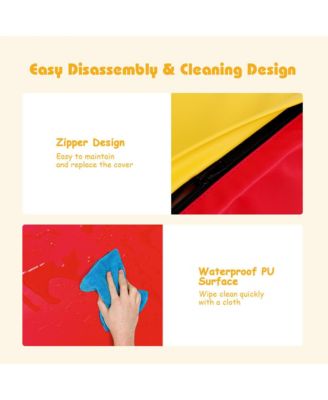 Toddler 5-Piece Climb and Crawl Activity Play Set Safe Foam Blocks Soft Climber