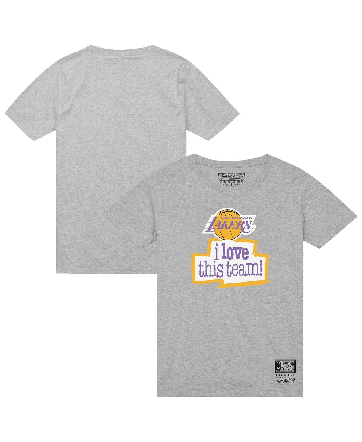 Men's Heather Gray Los Angeles Lakers I Love This Team T-Shirt - Heather Gray