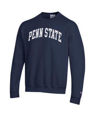 Men's Navy Penn State Nittany Lions Basic Arch Fleece Pullover Sweatshirt