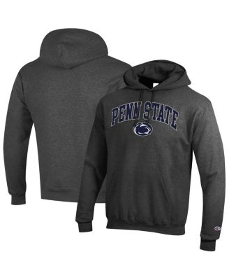 Champion - Men's Charcoal Penn State Nittany Lions Arched Logo Fleece Pullover Hoodie