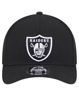 Men's Black Las Vegas Raiders Team Collection 9FORTY M-Crown A-Frame Adjustable Hat