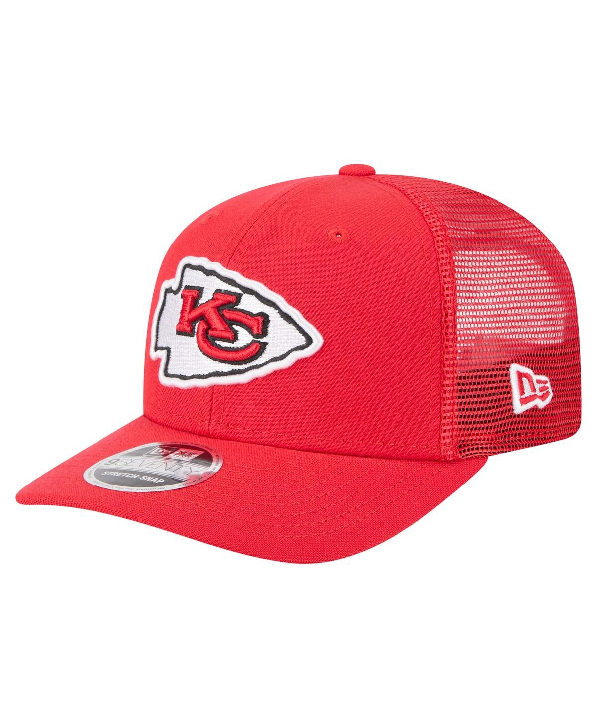 Men's Red Kansas City Chiefs Team Collection 9SEVENTY Stretch-Snap Adjustable Hat - Red