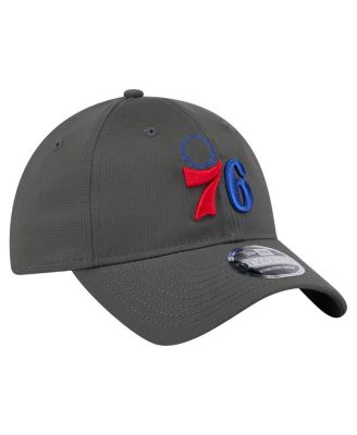Men's Charcoal Philadelphia 76ers Active Ripstop 9TWENTY Adjustable Hat