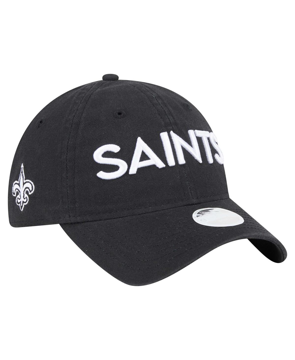 Women's Black New Orleans Saints Cece 9TWENTY Adjustable Hat - Black