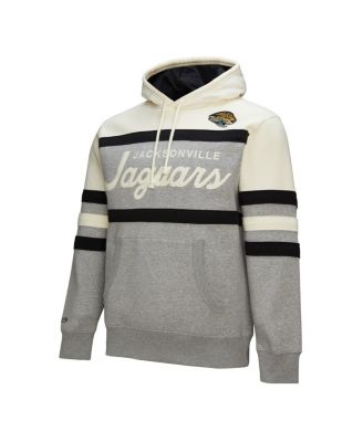 Men's Heather Gray Jacksonville Jaguars Head Coach Logo Pullover Hoodie