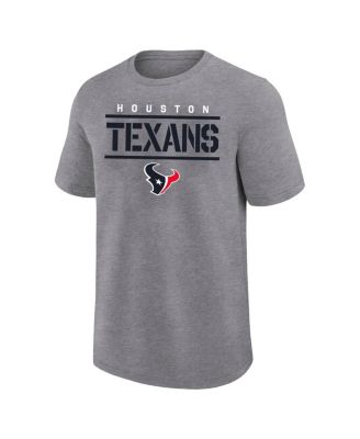 Men's Heather Gray Houston Texans Big Tall Top Notch T-Shirt