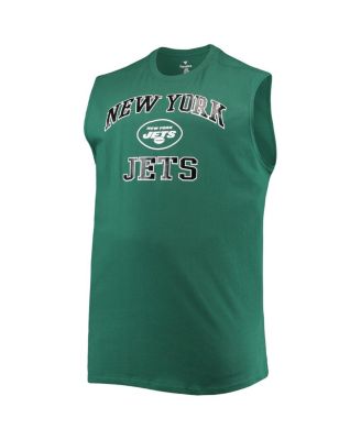 Men's Green New York Jets Big Tall Muscle Tank Top