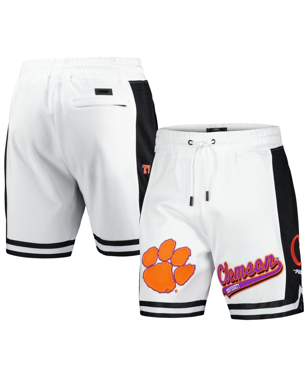 Men's White Clemson Tigers Script Tail Dk 2.0 Shorts - White