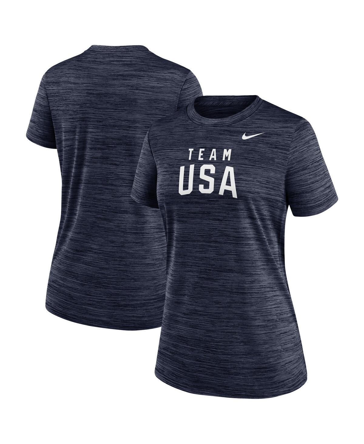 Women's Navy Velocity Performance T-Shirt - Navy