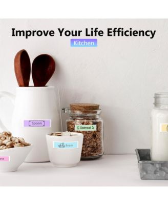 Nelko P31-S Bluetooth Thermal Label Maker w/Tape, Portable Design, Sticker Templates, Office/Home Organizer, Mini Printer