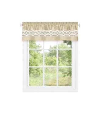 Pacifico Rod Pocket Embroidered Window Valance