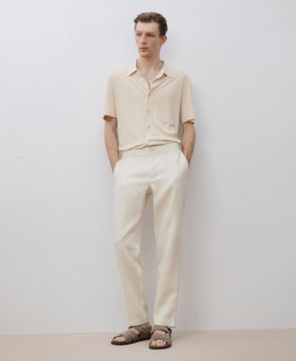 Men's Slim-Fit Linen Pants