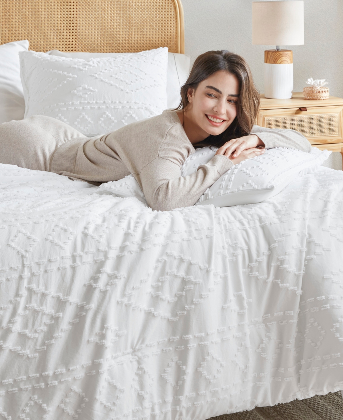 510 Design Gigi Boho 3-pc. Comforter Set, King/california King In White