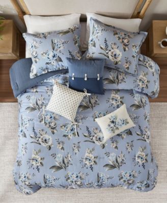 Salara Vintage Floral 7-Pc. Comforter Set, California King