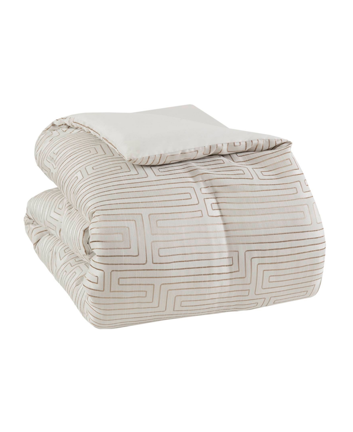 Madison Park Royce Luxury Jacquard 10-pc. Comforter Set, Queen In Neutral