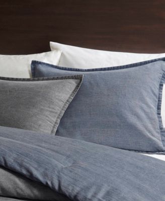 Mckenzie Twill Washed 3-Pc. Duvet Cover Set, King/California King