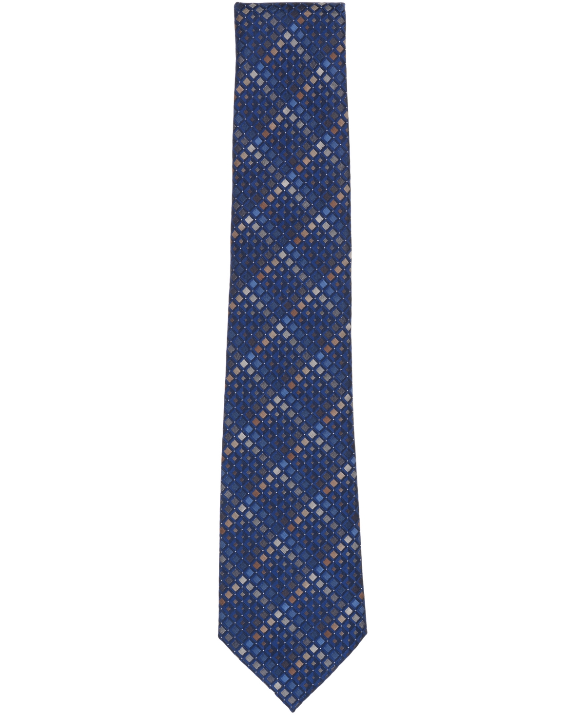 Perry Ellis Portfolio Men's Janda Geo-pattern Classic Tie In Blue