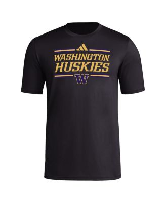 Men's Black Washington Huskies Strategy Pre-Game T-Shirt