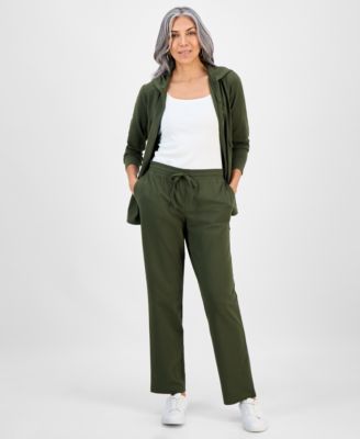 Women's Mid Rise Drawstring-Waist Sweatpants, Created for Macy's