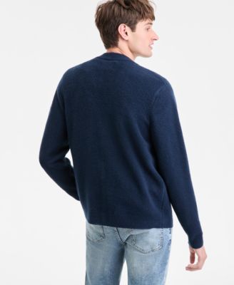 Men's Long-Sleeve Brushed Solid Cardigan, Macy's Exclusive