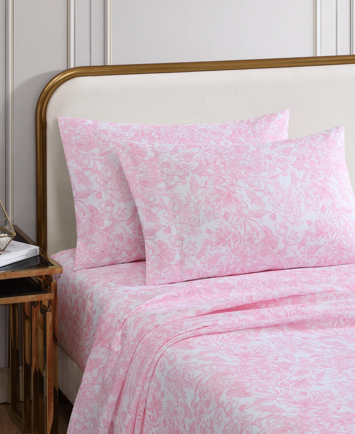 Betsey Johnson Silky Microfiber Printed 4-pc. Sheet Set, Full