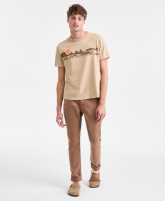 Men's Short-Sleeve Mesa Stripe Graphic Cotton T-Shirt, Macy's Exclusive 