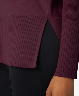 Women's Boat Neck Ribbed Sweater