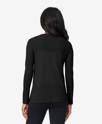 Women's Boat Neck Ribbed Sweater