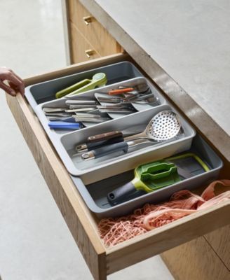 Drawer Store Expanding Tiered Cutlery, Utensil and Gadget Organizer, 16" x 13"