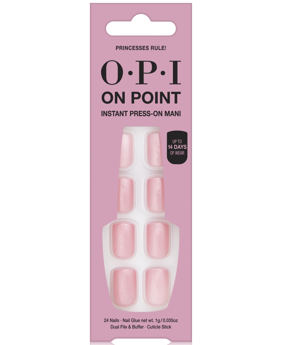 Opi On Point Instant Press-on Mani In Transparent