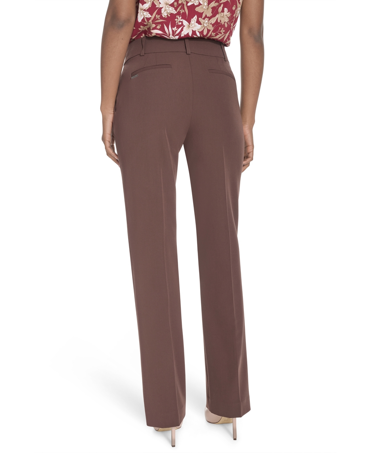 Tommy Hilfiger Women's Sutton Flat-front Creased Pants In Multi
