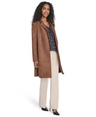 Women's Scuba Suede Long Sleeve Topper